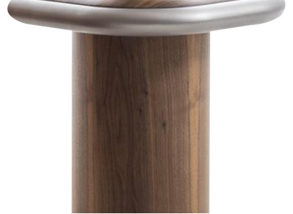 Eleganter Beistelltisch mit modernem Design und Holzstruktur