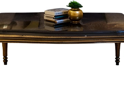 Eleganter Klassischer Couchtisch Designer Brauner Wohnzimmertisch