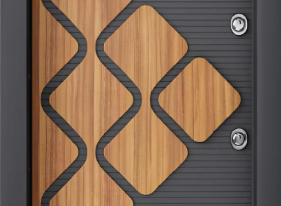 Grau-Braune Metalltür Designer Hoteltüren Kunststoff Wohnungstüren