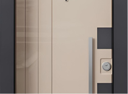 Beige Eingangstür Sicherheitstüren Robuste Haustüren Edle Tür