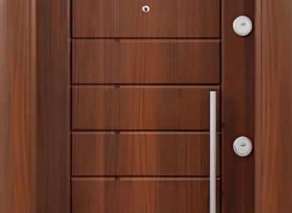 Braune Eingangstür Metall-Eingangstür Türen für Zuhause und Hotels