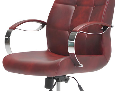 Moderner Roter Bürostuhl Designer Ledersessel Luxuriöser Drehsessel