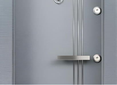 Graue Eingangstür Stilvolle Kompletttür Designer Haus Einzeltüren