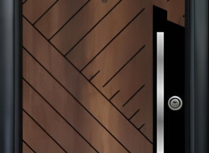 Braune Sicherheitstür Stilvolle Haustüren Designer Flurtüren Tür