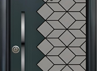Graue Haustür Stilvolle Eingangstüren Hochwertige Sicherheitstüren