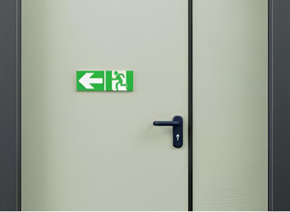 Beige Brandschutztür Notausgangstüren Designer Stabile Fluchttüren