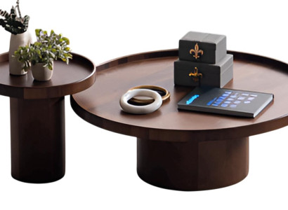 Eleganter Runder Couchtisch Designer Ablagetisch Wohnzimmertisch