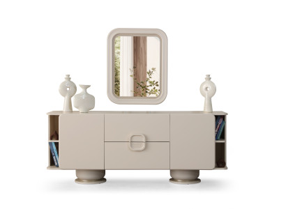 Elegante Sideboard mit Spiegel und praktischem Stauraum