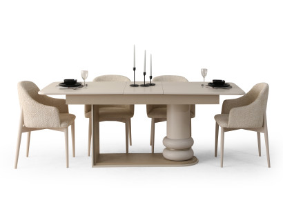 Modernes Esszimmer-Set mit Esstisch und 6 Stühlen