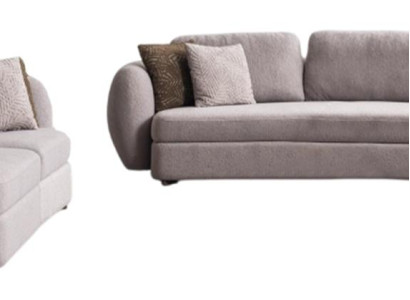 Graues Modernes Sofa-Set Stilvoller 5-Sitzer Designer Viersitzer