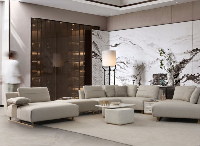 Modulares Ecksofa in U-Form – flexibel modern und komfortabel