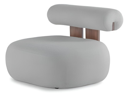 Moderner Grauer Textilsessel Wohnzimmer Relaxsessel Elegante Möbel