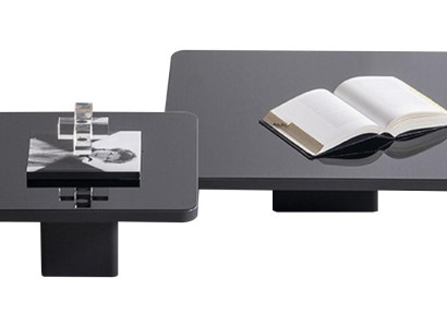 Moderner Couchtisch-Set Designer Schwarzer Satztisch Luxus Tische