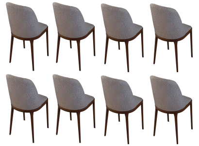 Stilvoller Stuhl-Set Moderne Küchenstühle Exklusive 8x Sitzstühle