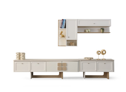 Stilvolles Esszimmer-Set Lowboard & Bücherregal modern & praktisch