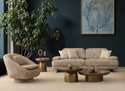 Moderner 2‑teiliges Wohnzimmer Set: 3+1‑Sitzer