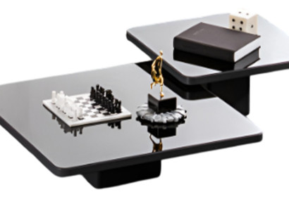 Moderner Couchtisch-Set Designer Glastisch Wohnzimmer Kaffeetische