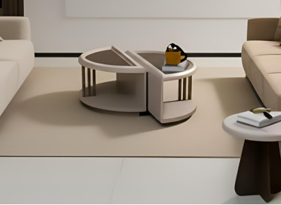 Moderne Wohnzimmergestaltung 4 Sitzer 3 Sitzer und ein stilvoller Couchtisch