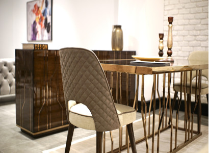 Komplette Esszimmergarnitur Küchentisch 8x Sitzstühle Konsole Möbel