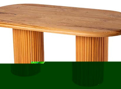 Hellbrauner Esstisch Designer Ovaler Küchentisch Moderne Holztische