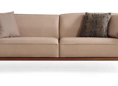 Braun-Beige Wohnzimmer Polstercouch Moderne Stoffsofas Sitzmöbel