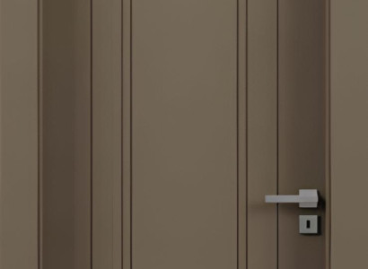 Braune Moderne Innentür Designer PVC-Laminierung Edle Wohnungstüren