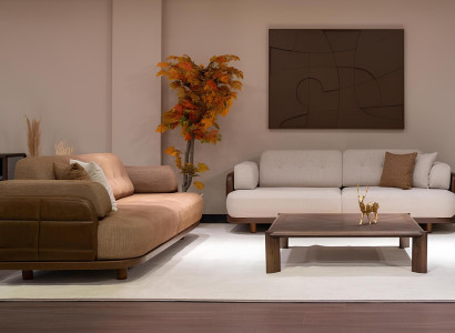Luxuriöses Wohnzimmer Set Stilvolle 2x 3-Sitzer Couchen Edle Sofas