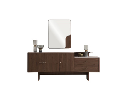 Luxuriöses Braunes Sideboard Wohnzimmerschrank Aufbewahrungsschrank