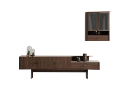 Luxuriöses Braunes TV-Lowboard Designer TV-Schrank Medienboard