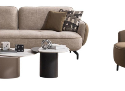 Beige Polstergarnitur Stilvolle Wohnzimmer Sofas Edle Holztische