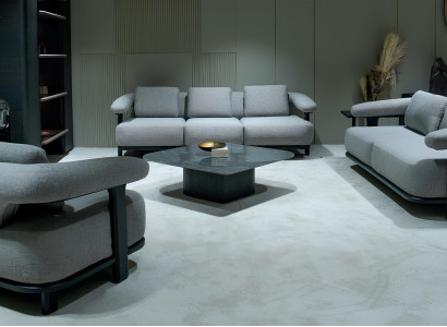 Exklusives Wohnzimmer Set Designer 4-Sitzer Luxus Sessel Dreisitzer