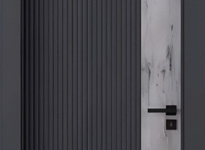 Dunkelgraue Moderne Einzeltür Designer Haustüren Robuste Hoteltür