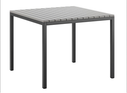 Exklusiver Grauer Gartentisch Designer Ferienhaus Tisch Edle Tische