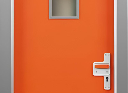 Orange Krankenhaustür Hochwertige Türen für medizinische Einrichtungen