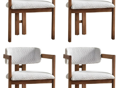 Moderner Stuhl-Set Stilvollle 4x Polsterstühle Designer Holzfüße