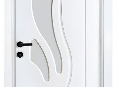 Hochwertige Weiße Einzeltür Designer Wohnungstüren PVC-Beschichtung