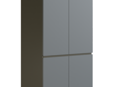 Eleganter Grauer Büroschrank Designer Holz Arbeitszimmerschränke