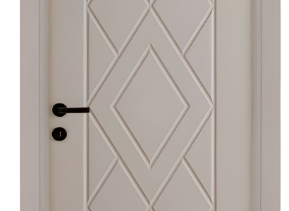 Exklusive Beige Holztür Designer Wohnungstüren PVC-Beschichtung