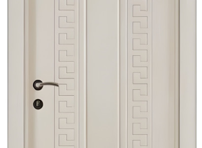 Moderne Beige Wohnungstür PVC-Beschichtung Hochwertige Hoteltüren