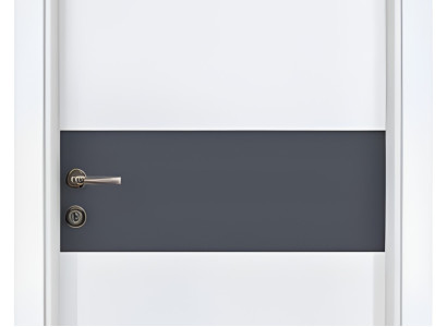 Weiß-Graue Einzeltür Designer Kompletttür Haustüren Sicherheitstür