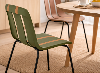 Designer Streifenstuhl Exklusive Sitzmöbel Robuste Kunststoffstühle