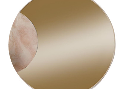 Exklusiver Runder Spiegel Designer Wohnzimmer Glasspiegel Möbel