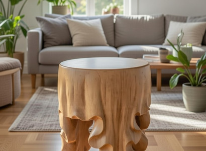 Eleganter Beistelltisch aus Holz für stilvolle Akzente im Raum