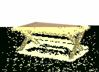 Garten-Couchtisch Moderner Stil Braun Holz Langlebig Bequem Terrasse