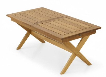 Garten-Ausziehtisch Moderner Stil Braun Holz Couchtisch Bequem Stabil