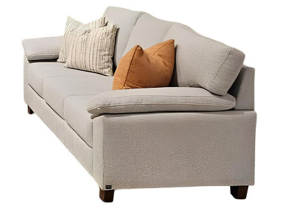 Elegantes 3-Sitzer Sofa in Grau für Ihr modernes Wohnzimmer.