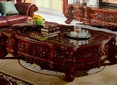 Couchtisch Kaffeetisch Designertisch Klassisches Wohnzimmertisch Holztisch