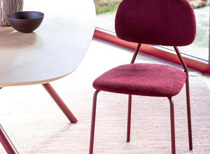 Moderner Rosa Esszimmerstuhl Designer Esszimmer Polster Sitzstühle