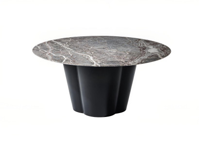 Eleganter Esstisch mit Marmorplatte Esszimmer Rundtisch Möbel