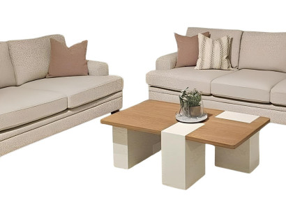 Set für Wohnzimmer 3-Sitzer und 2-Sitzer stilvoll und komfortabel.